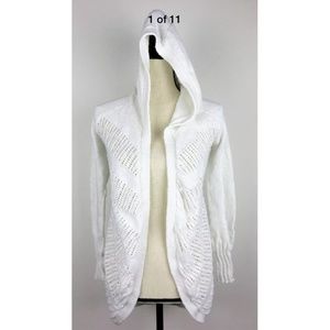 MOTH Anthropologie Open Front Crochet Cardigan XS